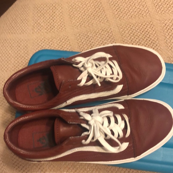 Leather vans burgundy color - Picture 4 of 4